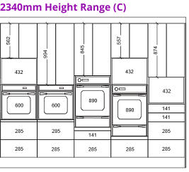 2340mm Height Range (C)