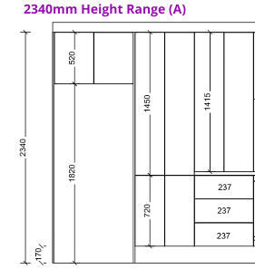 2340mm Height Range (A)
